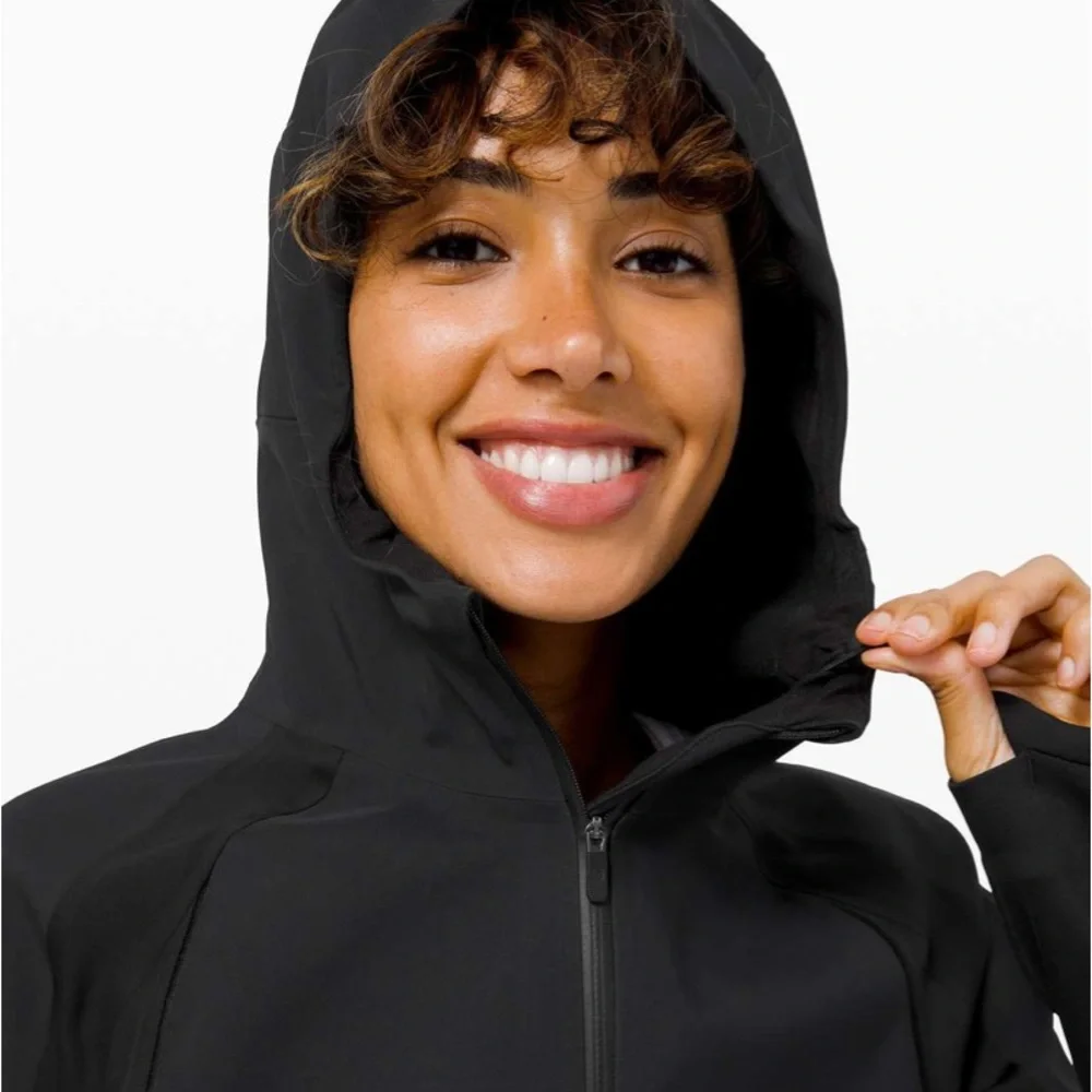 lululemon athletica Black Hooded Softshell Jacket